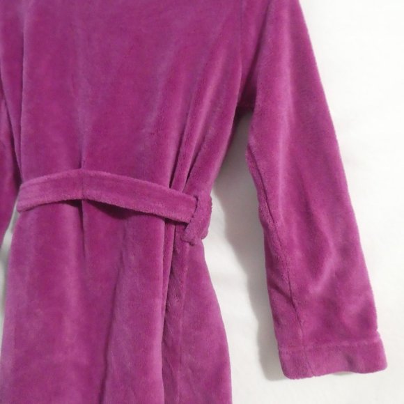 JOE FRESH | large, 10-12 kids | Purple Bathrobe With Snowflake Pocket - Picture 12 of 15